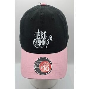 Lore Olympus Webtoon‎ Hat Pink Black Strapback Bioworld Baseball Cap Hat NWT